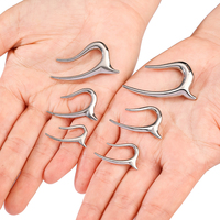 YW Escargot Spirale Oreille Poids En Acier Inoxydable Bouchons Tunnel Dauphin Oreille Jauges Lourd Expander Civière Corps Piercing Bijoux