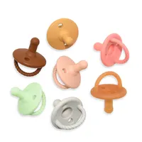 Amazon's Choice Neugeborene Niedliches Pastell Säugling Schnuller Beißring Nippel form BPA Free Silikon Baby Schnuller
