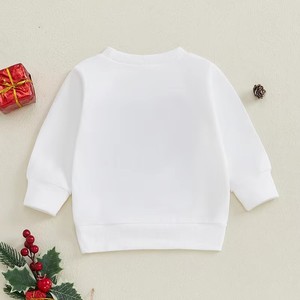Noël enfant en bas âge bébé filles garçons pull haut de noël houx Joll Chenille lettre à manches longues pull de noël <span class=keywords><strong>sweat</strong></span> pour les enfants - Product Image 3