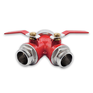 Equipo de lucha contra incendios 2,5 "X1.5" X1.5 "Y Conexión Divisor de agua contra incendios de 2 vías con válvula de bola interior - Product Image 5