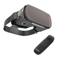 Lunettes VR 3D Compatibles iOS & Android 4.7-6.5'' Téléphones Casque de Réalité Virtuelle 3D VR Box pour Films & Jeux avec Manette