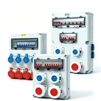 Boîtier de maintenance industriel étanche pour extérieur, personnalisable, avec divers types de prises 380V32A, fabrication OEM chinoise