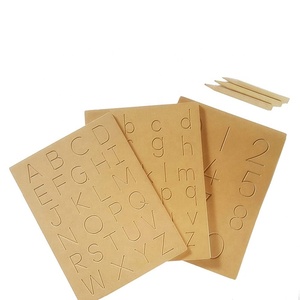 Planche d'écriture en bois personnalisée pour enfants, matériel montessori lumineux islamique, vente en gros - Product Image 1