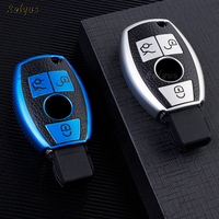 Étui de Clé de Voiture Télécommande en Cuir TPU de Haute Qualité pour Mercedes Benz W203 W204 W211 CLK C180 E200 AMG Classe C E S Accessoires Auto
