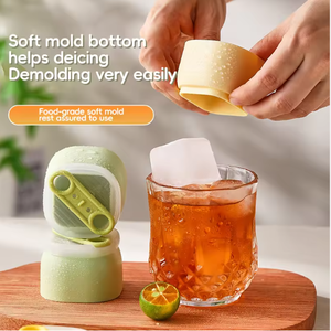 New Arrival Ice Cube Tray Mold, Food Grade <b>Silicone</b> Ice Cream Mold, Premium Ice Pack Mould Homemade Ice Cream <b>Tools</b> - Product Image 3