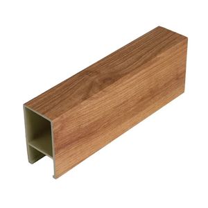 Faux <span class=keywords><strong>plafond</strong></span> décoratif à déflecteur pour mur, couloir, hall, boutique Forme de U Finition en bois Éclairage de <span class=keywords><strong>plafond</strong></span> à déflecteur en aluminium - Product Image 2