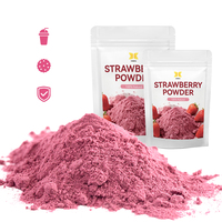 Groothandel Zuivere Natuurlijke Aardbeienpoeder Wateroplosbaar Voedingsmiddelkwaliteit Aardbeien-sappoeder voor Smoothie Proteïne Shake