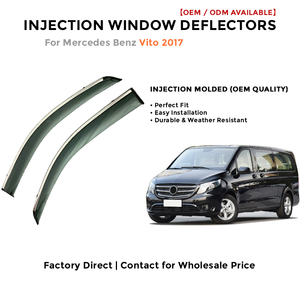 Déflecteurs de fenêtre latérale pare-pluie pour Toyota Cruiser 2019-2020 accessoires auto - Product Image 2