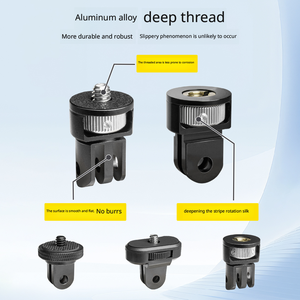 ขาตั้งกล้องสำหรับกล้องแอคชั่น แบบติดตั้งโดยตรงจากโรงงาน พร้อมอะแดปเตอร์เกลียว 1/4 นิ้ว สำหรับ GoPro, Sony, <span class=keywords><strong>Xiaomi</strong></span> และกล้องแอคชั่นขนาดเล็กอื่นๆ - Product Image 3