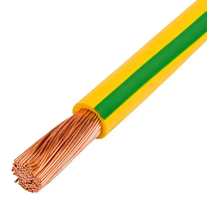 Factory Direct Supply 450/750v 1.5 2.5 4 6 Mm2 Single/stranded PVC Copper grounding cable House Electrical cable Wire