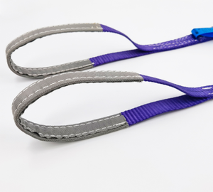 Sangles en sangle plate à <span class=keywords><strong>double</strong></span> boucle, vertes, pour applications de levage maritime - Product Image 5