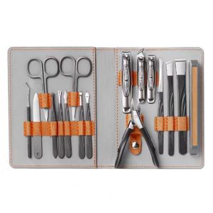 IStapromo Gifts New Arrival 16 PCS Travel Manicure Pedicure <b>Set</b> Stainless Steel Cuticle <b>Nail</b> Clipper Gift <b>Set</b> for Personal Care - Product Image 1