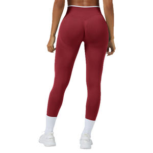 Vêtements de sport sans couture respirants et absorbant l'humidité avec logo personnalisé, tendance, pour la course à pied, la compression, le pilates, le yoga - Product Image 2