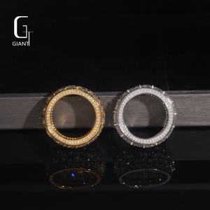 Anillos de Moissanita de Plata de Ley 925 con Corte Brillante Redondo de Alta Calidad, Joyería Personalizada VVS para Mujer, Pasa la Prueba del Diamante con Certificado GRA - Product Image 5