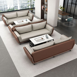 Juego de Sofás Seccionales de Oficina de Tres Plazas, Estilo Ejecutivo Moderno, Lujoso y Elegante, Minimalista, para Apartamentos Pequeños y Hoteles, Venta al Por Mayor - Product Image 5