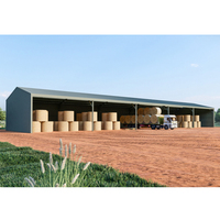 Structures d'abri pour le bétail structure préfabriquée de kits de construction en métal barndominium