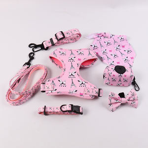 <span class=keywords><strong>Harness</strong></span> Anjing Desainer Baru yang Populer dengan Tali, Tanpa Tarik, Logo Kustom, Set Tali dan Kalung Anjing Neoprene yang Nyaman - Product Image 1