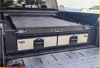Système de tiroirs pour benne de camion 4x4 PULS, organisateur de rangement coulissant verrouillable pour la gestion du fret des camions pick-up