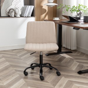 Home-Office-Stuhl Büro-Drehstuhl Stoffbezug <span class=keywords><strong>Masar</strong></span> Faltbar Modern - Product Image 2
