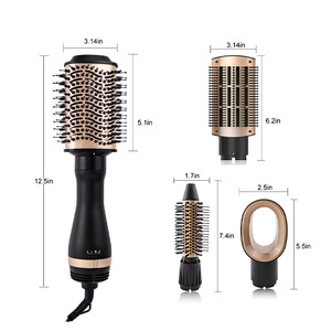 Sèche-cheveux 4-en-1 à <span class=keywords><strong>air</strong></span> chaud, peigne lissant multifonction, sèche-cheveux domestique 1000W, moteur brossé anti-surchauffe 110 000 tr/min - Product Image 2