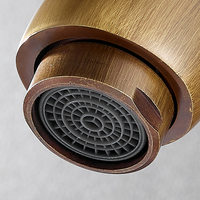Robinet de salle de bain électrique moderne en laiton brossé à capteur infrarouge sans contact, installation monotrou sur plan céramique