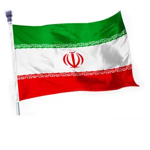 Ready To Ship High Quality Custom Various printed 68D Polyester Iran Flag