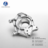 Braket Sudut Gusset Aluminium Hitam Anodized, Dibuat dengan Mesin CNC Presisi dan Wire EDM, Penyangga Rangka Robot, Bagian Struktural Ringan