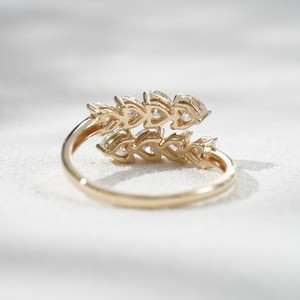 แหวนเพชรเพาะเลี้ยงจากห้องปฏิบัติการ Starsgem ทองคำแท้ 10k DEF VS แหวนแต่งงาน แหวนทอง - Product Image 3