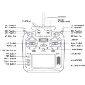 RadioMaster TX16S MKII V4.0 16CH 2.4G Hall Gimbals ELRS 4in1 Émetteur Télécommande Prise en Charge pour EDGETX OPENTX (Mode 4in1 RC - Product Image 5