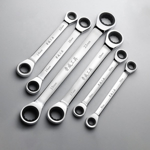 Scratch Head Ratchet <strong>Wrench</strong> Set Chrome Vanadium Steel Hand Tool <strong>Socket</strong> Key Ring Ratchet Spanner Open <strong>End</strong> <strong>Wrench</strong> - Product Image 2