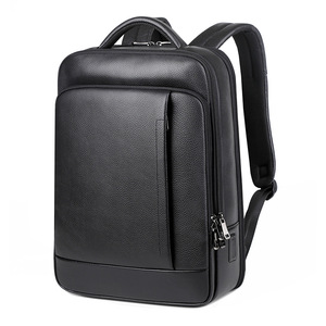 Men's Genuine Leather <b>Backpack</b> 20L Business Travel <b>Large</b> Capacity USB Charging Port Casual Style - Product Image 4