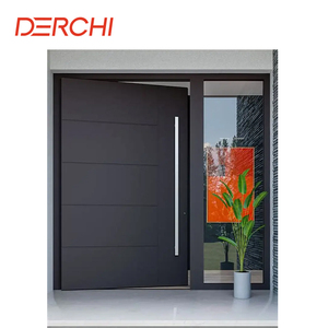 Derchi an ninh căn hộ nhà bên ngoài lối vào an ninh pivot cửa an toàn phía trước cổng chính rèn nhôm tấm nhập cửa - Product Image 2