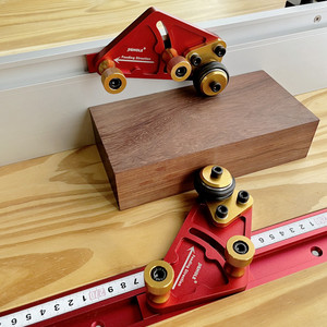 Verbesserter Doppelrad-Materialpresser, Multifunktionaler Holzbearbeitungs-Lagerrollenpresser, Umkehrmontage-Tischsägen-Federbrett - Product Image 2