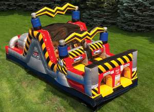 Carrera <span class=keywords><strong>de</strong></span> obstáculos inflable <span class=keywords><strong>de</strong></span> alto voltaje <span class=keywords><strong>de</strong></span> 31 pies a la venta al aire libre - Product Image 2