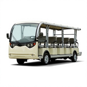 Autobús <span class=keywords><strong>Turístico</strong></span> Eléctrico al Aire Libre Sin Puertas, Vehículo de Transporte <span class=keywords><strong>Turístico</strong></span> Multipasajeros para <span class=keywords><strong>Alquiler</strong></span> en Parques Escénicos y Resorts - Product Image 1