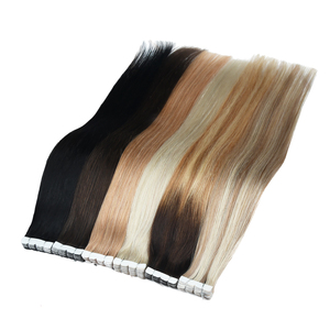 ผมต่อแบบเทปมินิ 100% เส้นผมแท้จากจีน เกรด Remy  จัดเรียงเกล็ดผม  แบบ Double Drawn ไม่หลุดร่วง สีอ่อนธรรมชาติ ผมตรง - Product Image 5