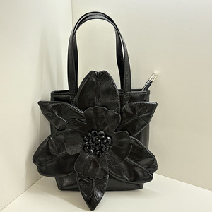 French-style Three-dimensional Flower Bucket Party <b>Bag</b> for Women Bride With Polyester Clutch <b>Small</b> Handbag Tanjing - Product Image 3