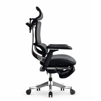 Chaise de bureau ergonomique moderne en PU pour cadres, avec accoudoirs 7D, base chromée, réglable en hauteur et pivotante, idéale pour la maison et le bureau (vente en gros)