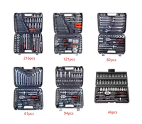 Kit d'Outils Mécaniques 146 Pièces pour Maison et Garage. Douilles, Clés, Tournevis, Pinces et Outils dans une Mallette Rigide. Supporte l'OEM l'ODM