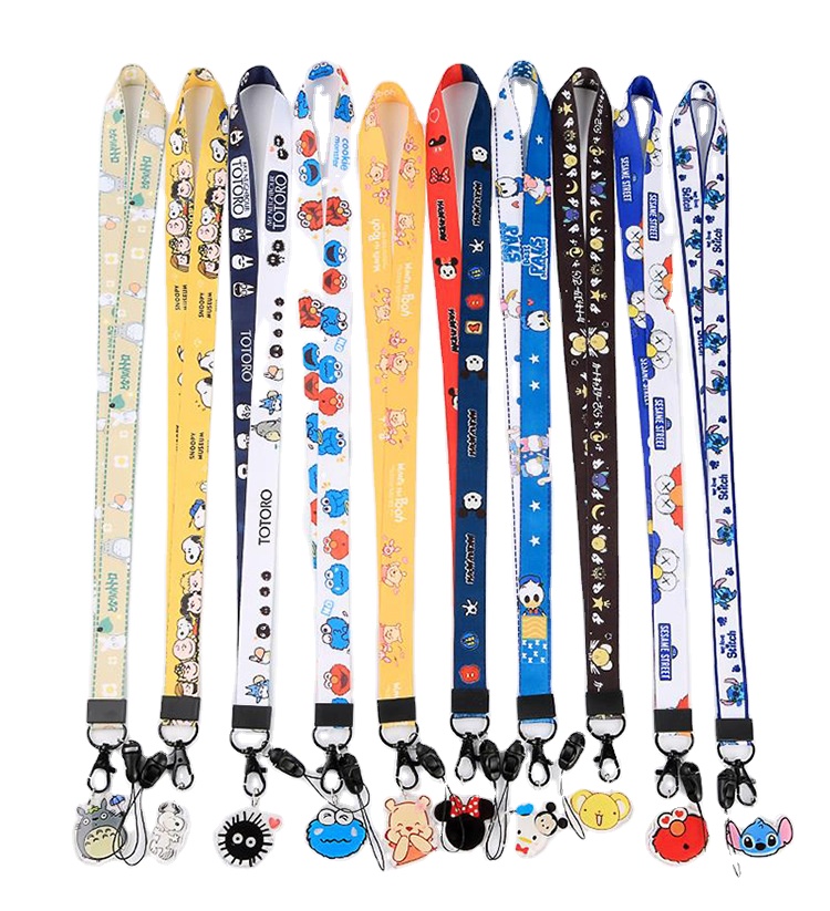 Качественный шнурок с мультяшным аниме Лило Стич принт шнурок цепочка для ключей шейный ремешок брелок держатель для сотового телефона подвески на шею