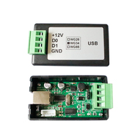 Convertisseur Wiegand bidirectionnel certifié CE, USB, clavier analogique, contrôle d'accès pour système Windows/Android/Linux, biométrique