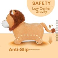 Bouncy Pals Lion Hopper jouet intérieur/extérieur en caoutchouc gonflable tour videur pour les tout-petits enfants cadeau d'anniversaire cheval sautant