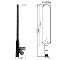 Antenne omnidirectionnelle personnalisée étanche large bande 617-6000 MHz LTE 4G 5G, antenne plate externe 5G