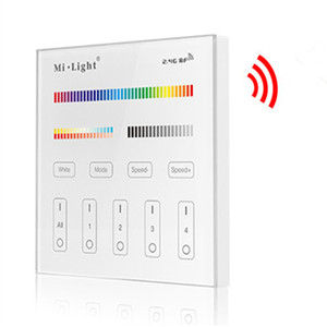 Miboxer T4 4-zona RGB CCT luz led controlador <span class=keywords><strong>de</strong></span> temperatura <span class=keywords><strong>de</strong></span> color <span class=keywords><strong>de</strong></span> saturación ajustar al azar tocar botón con <span class=keywords><strong>sonido</strong></span> dimmer f - Product Image 4