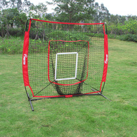 Filet de pratique de baseball robuste | Filet de frappe portable avec cadre pour l'entraînement de lancer Fielding Catching