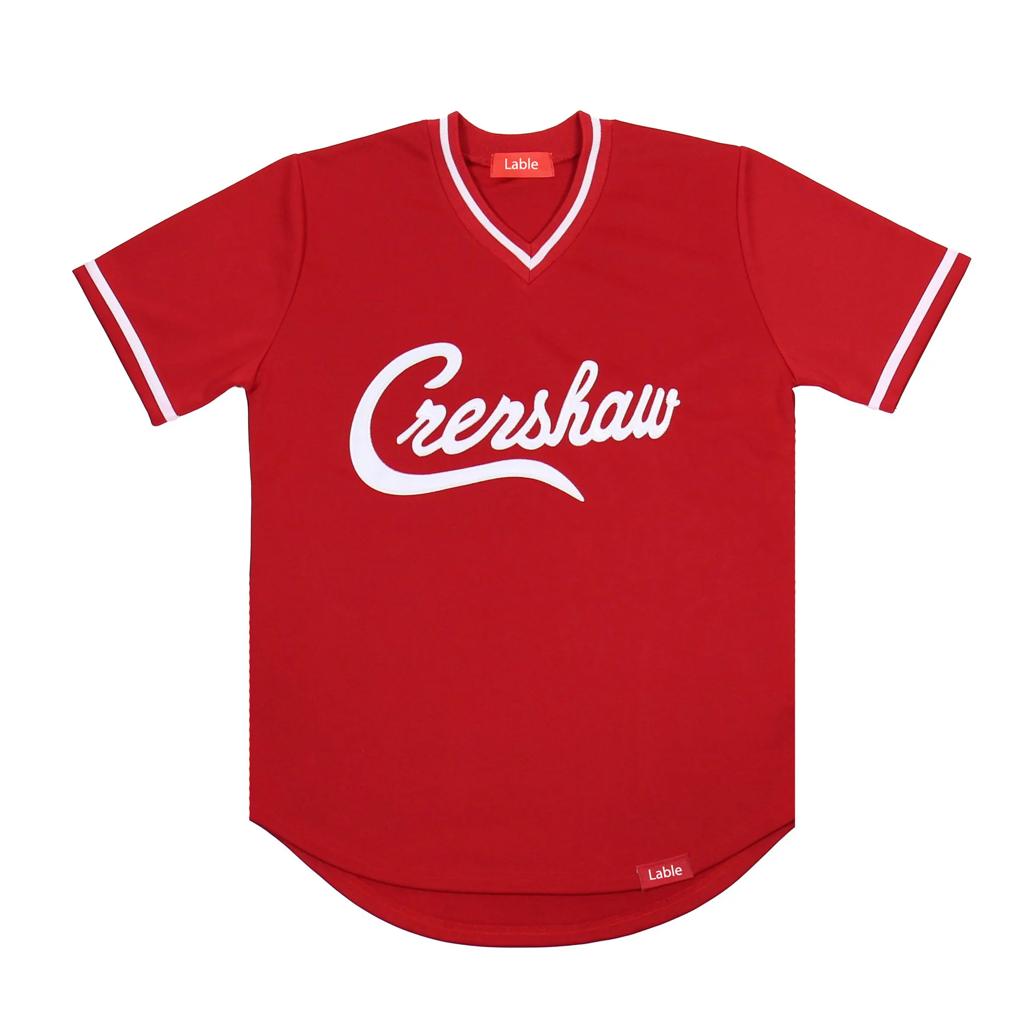 人気のカスタムデザイン刺繍文字パターンシャツvネック男性プルオーバー野球ジャージ