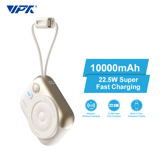 Customizable High Capacity LED Display Portable Power Bank Fast Charging 10000mAh 20000mAh Type-C Output Li-Polymer Battery