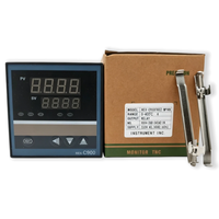 Paket Sensor Suhu REX C900 Thermostat Pengontrol Suhu PID REX-C100 Output Relay/SSR