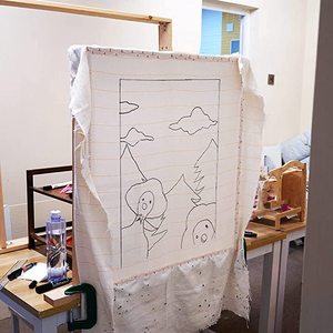 High Quality Pine Wood Tufting Frame for <strong>Rug</strong> <strong>Making</strong> Primary Cloth Stand Tufting Fabric <strong>Rug</strong> Tufting <strong>Kit</strong> <strong>Rug</strong> Frame - Product Image 3
