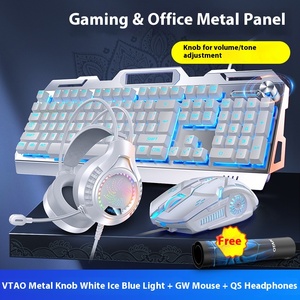 V2G5 trois pièces USB filaire RGB rétro-éclairé Plug Play accessoires d'ordinateur de jeu <span class=keywords><strong>mécanique</strong></span> sensation métal <span class=keywords><strong>clavier</strong></span> souris casque pour - Product Image 6